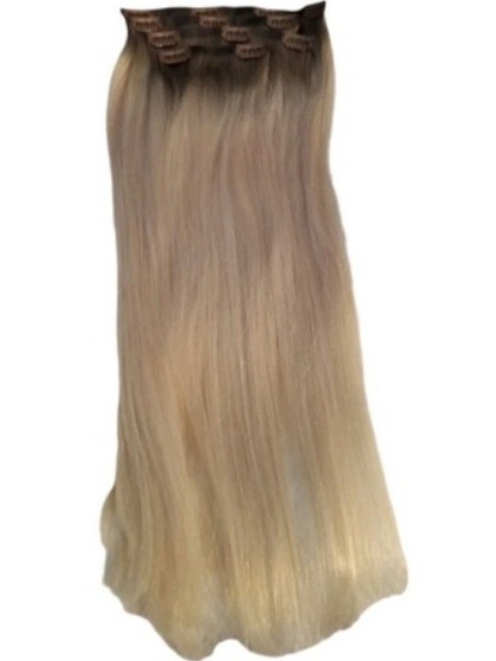 Blonde Clip-In Hair Extensions - Smooth Straight